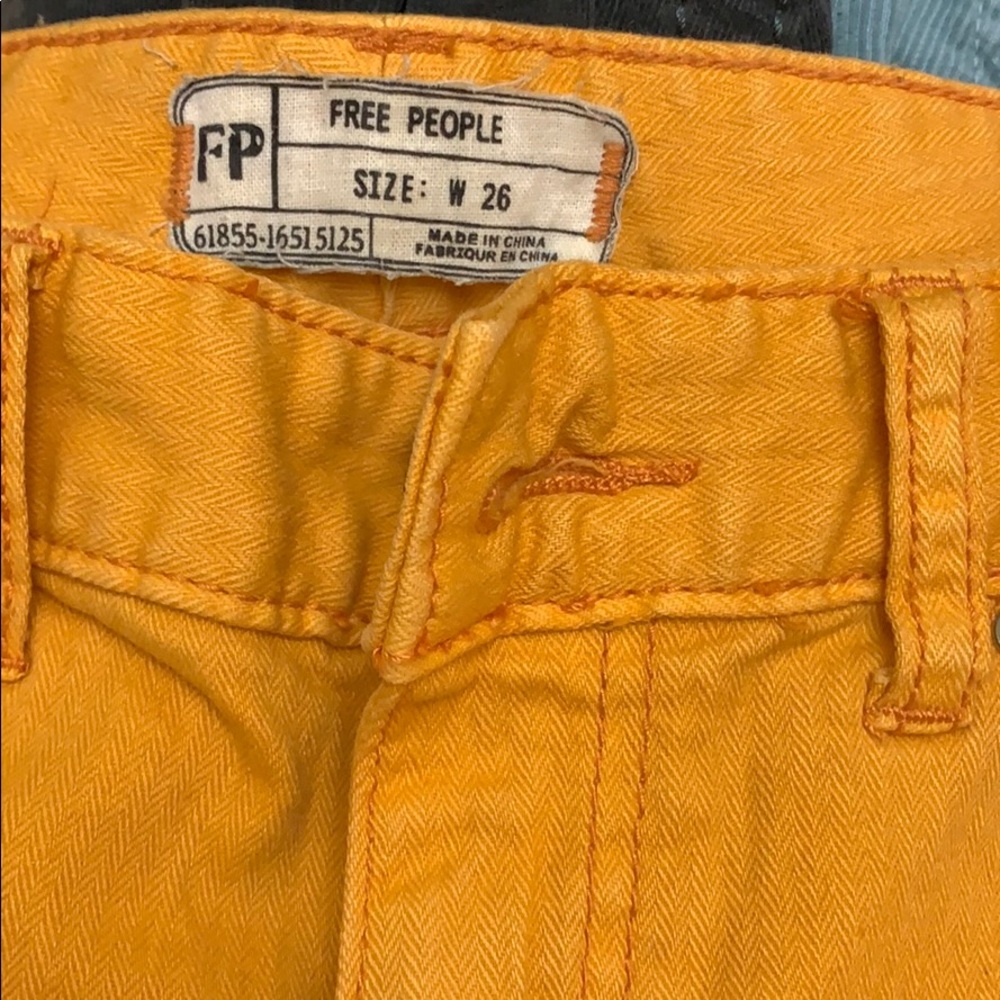Free people Orange Cropped Skinny Jean - Picture 4 of 8